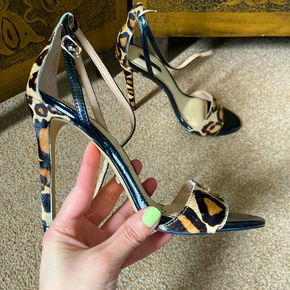 Top shop cheetah print heels, worn once.